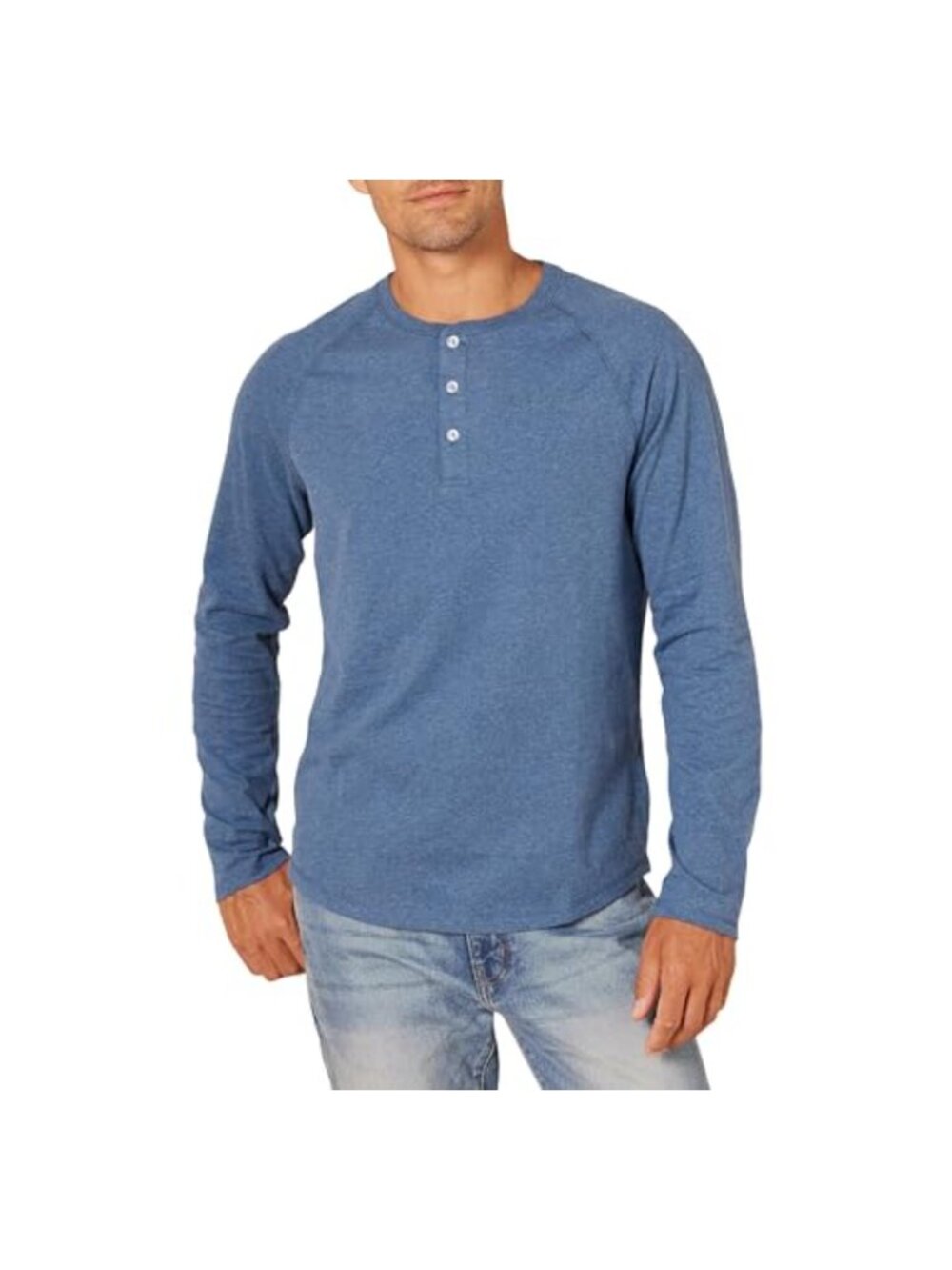 Men's Slim Fit Long Sleeve Henley T-Shirt Lightweight Casual